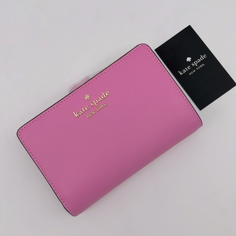 Kate Spade Madison Medium Bifold Wallet Surf Pink